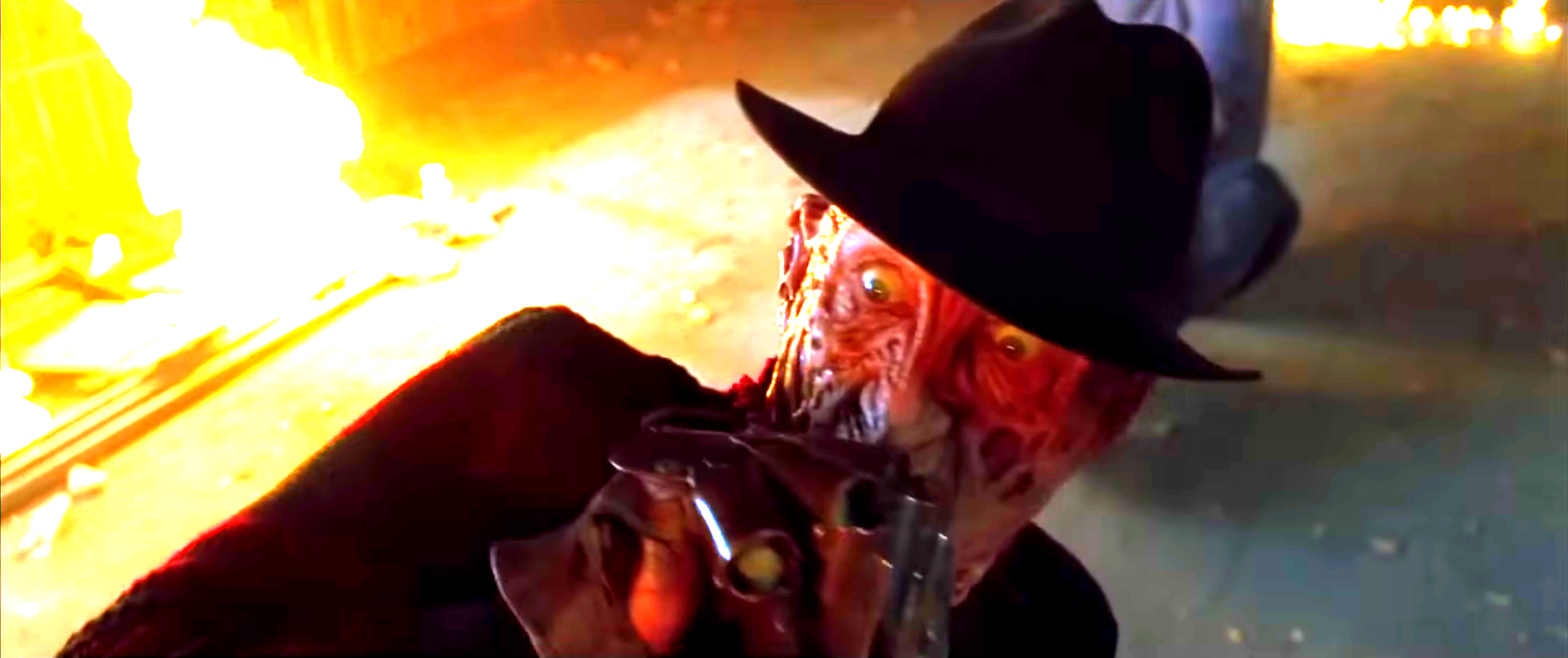Robert Englund as Freddy Krueger for the last time in 2003.